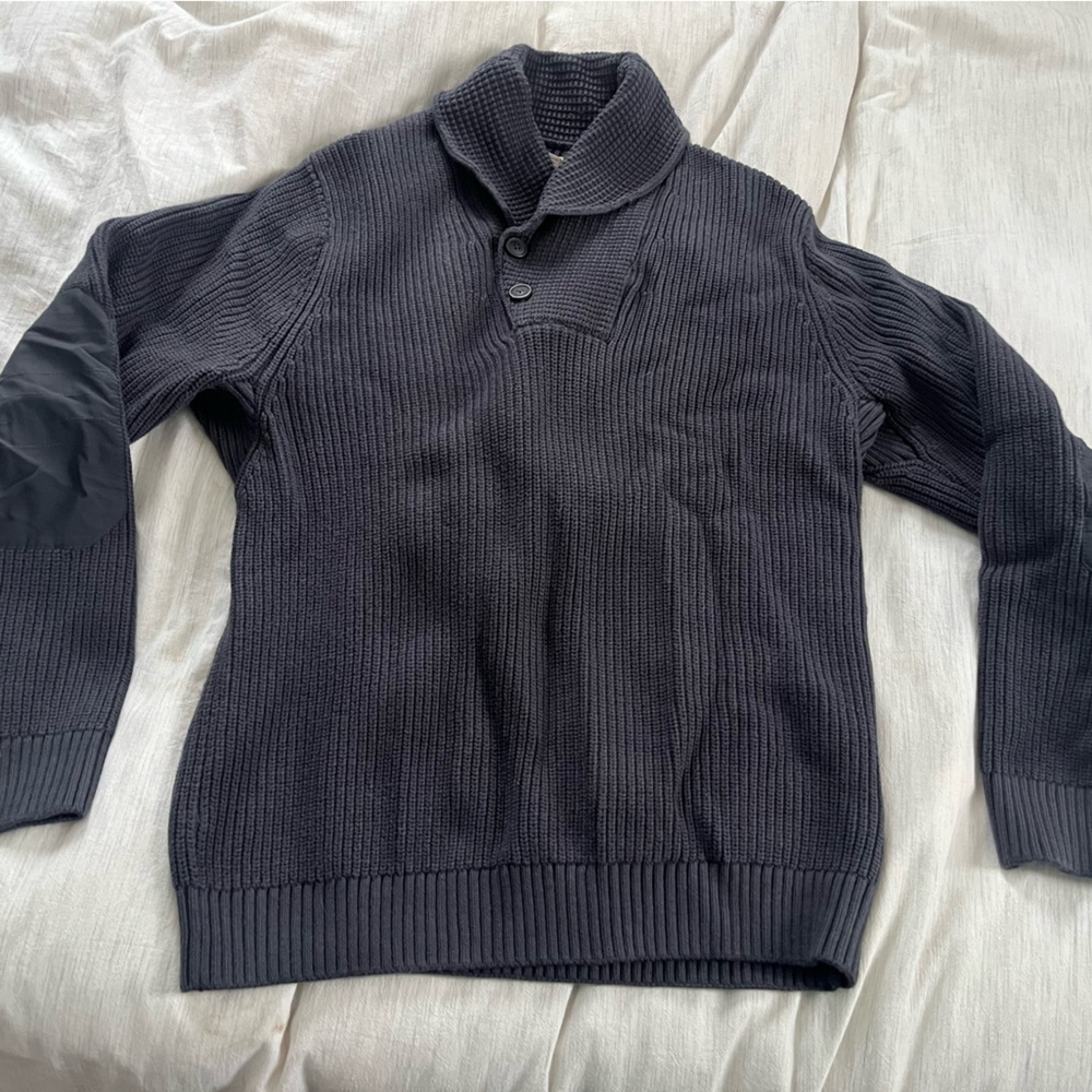 Duluth Trading Co Blue Knit Sweater